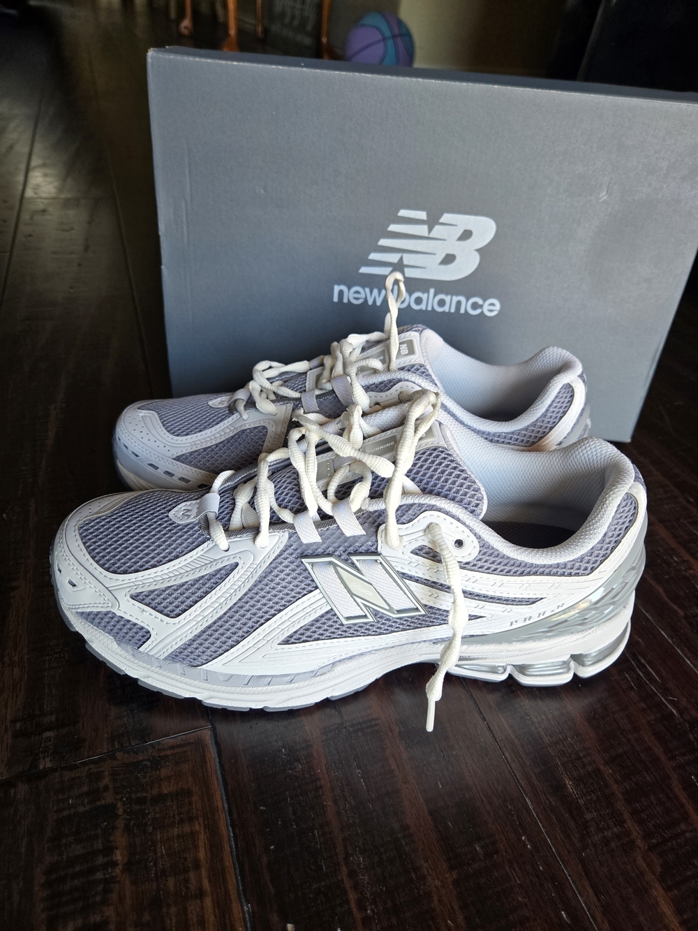 New Balance Men’s Athletic Shoes - Grey/Grey - Picture 3 of 5